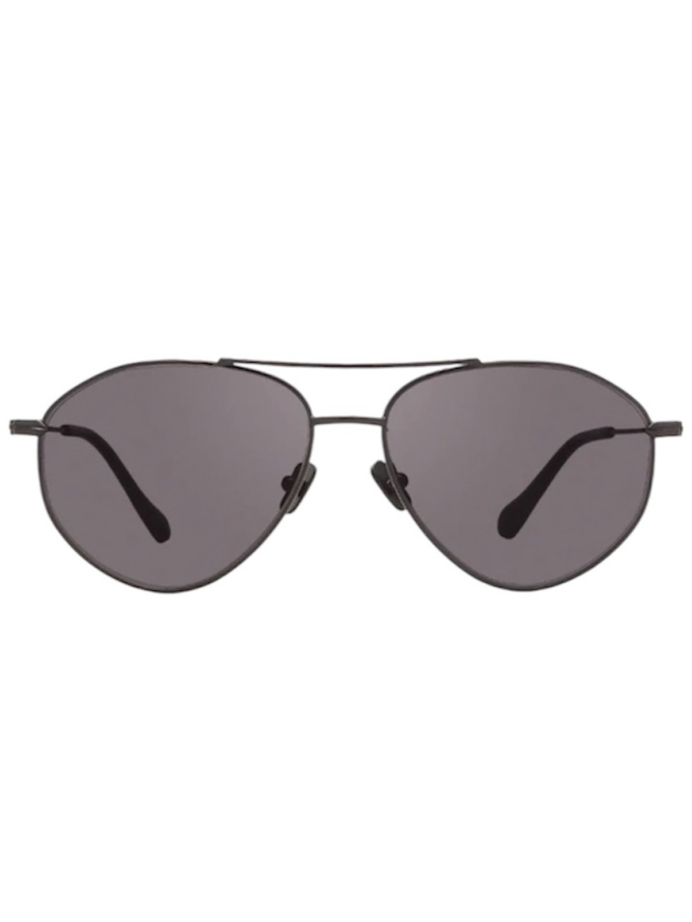 DIFF Peachy Sunglasses Polarized Aviators Black Frame Blackout Lenses NIB